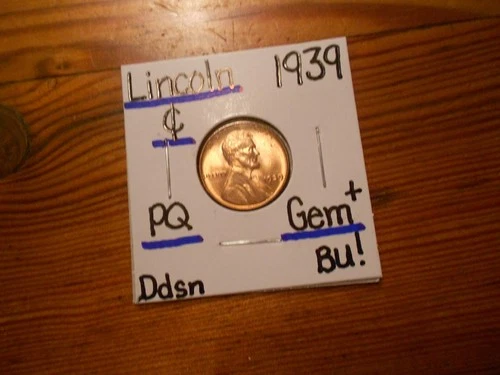 1939 Lincoln Cent Gem BU+ BEAUTY!!! PQ!!! Great Color!!!!!!