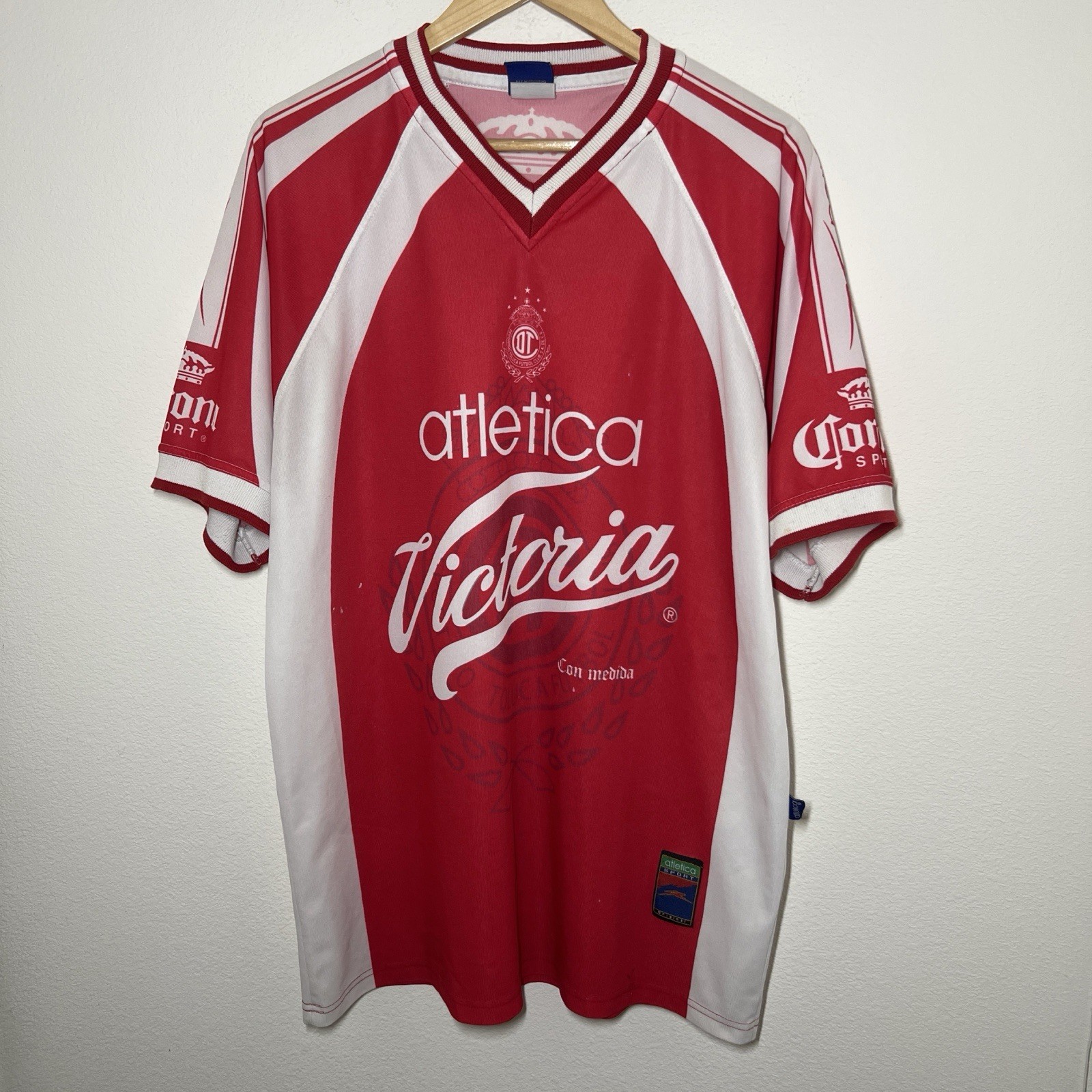 Deportivo Toluca 1999-2000 Atletica Training Jersey | Vintage Soccer XL