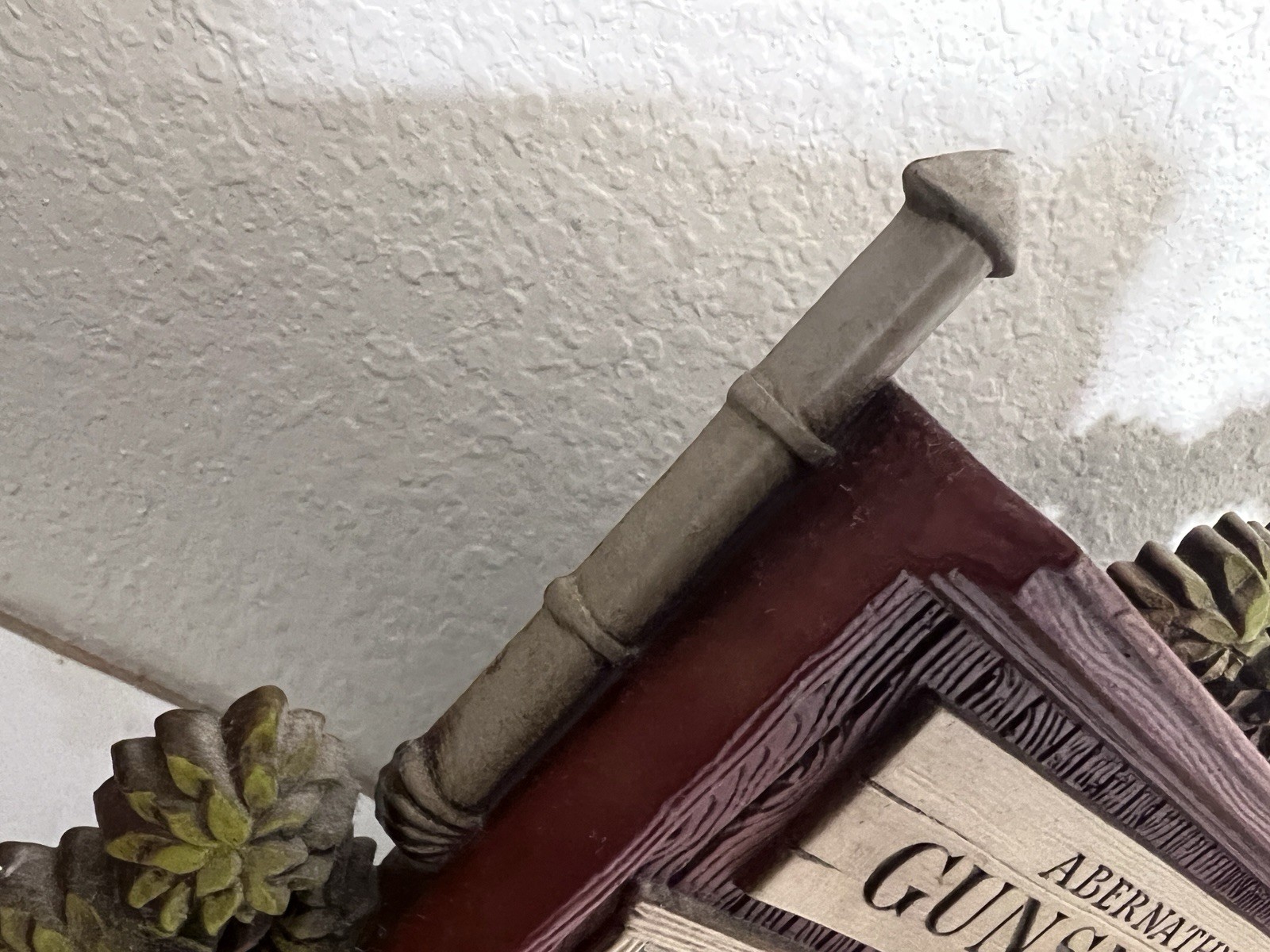 Vtg Burwood Products 1332 Western Gunsmith Cooperage Storefront Hanging Plaque