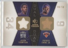 2008-09 SP Rookie Threads Dual Gold 6/50 Jason Thompson Patrick Ewing Jr 0q4