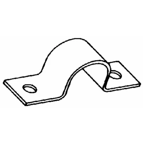 Jones Stephens H13125 1-1/4" Galv 2-Hole Pipe Strap - Picture 2 of 8