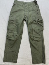 Vintage 60s US Army Jungle Pants Poplin 3rd Pattern Small Regular Altered