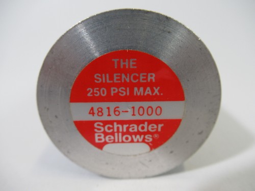 Schrader Bellows 4816-1000 Pneumatic Silencer 250 psi 1" Thread USED - 第 3/3 張圖片
