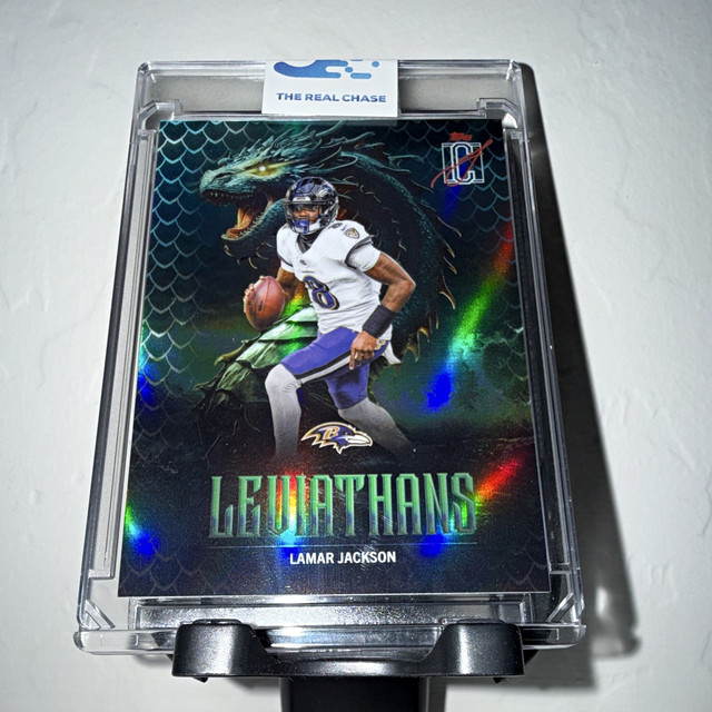 Topps 2025 Signature Class Leviathans Insert Lamar Jackson #L-3 Ravens