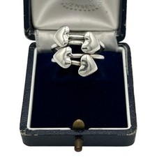 Vintage Sterling Silver Two Pairs of Hearts Ring Size 7.75