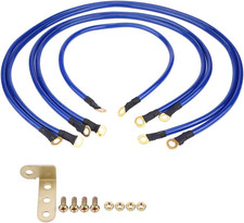 5PCS Ground Wire, Universal Car Grounding Kit, 5-Point Auto Car Earth Cable, PVC