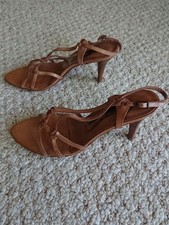 Sigerson Morrison Strappy Brown Leather Sandals Made in Italy size 6