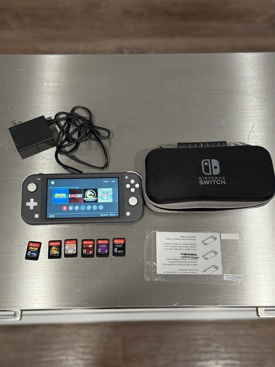 Nintendo Switch Lite Bundle – Model HDH-001 – Games + Accessories