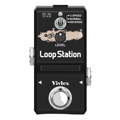 Mini E-Gitarre Loop Pedal Reverse Speed Effekt 10 Min Overdub Vivlex