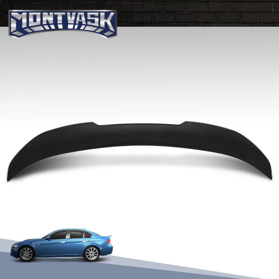 Fit For 2006-2011 BMW E90 3-Series M3 Sedan PSM Style Rear Trunk Spoiler Wing Foto 2 de 4