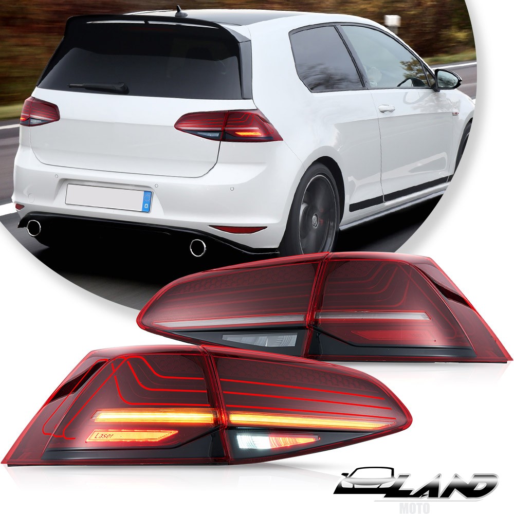vland golf7(CL HL GTI R用)テールライト一式 VLAND Laser LED Tail Lights For Volkswagen Golf 7 MK7 Hatchback
