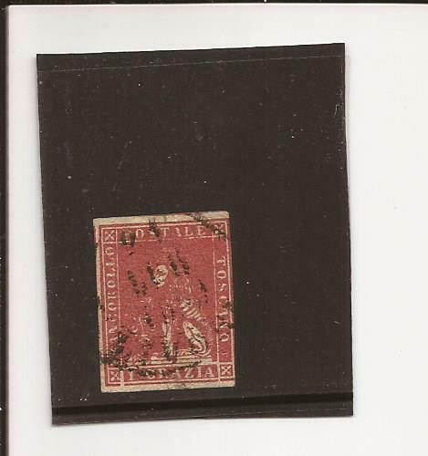 ITALY-(TUSCANY)-Attractive used Scott # 12 / decent margins