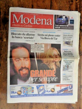 il Resto del Carlino MODENA 6/9/2008 Commemorazione LUCIANO PAVAROTTI