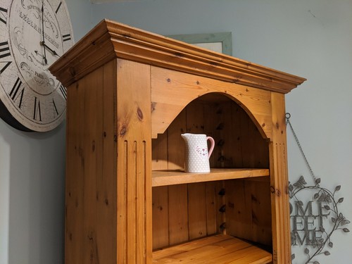 Solid Pine Rustic Dresser Bookcase Cabinet Storage - Picture 5 of 9