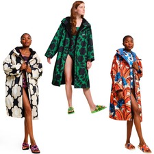 Regatta Womens Orla Kiely Bold Waterproof Fleece Lined Changing Robe - One Size