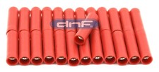 25 PACK RED 8 GAUGE VINYL BUTT CONNECTORS - 100 COPPER SHIPS FREE TODAY