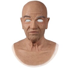 TRANSKIN Realistic Hand Made Silicone Mask Realistic Mask Old Man Disguise Mask
