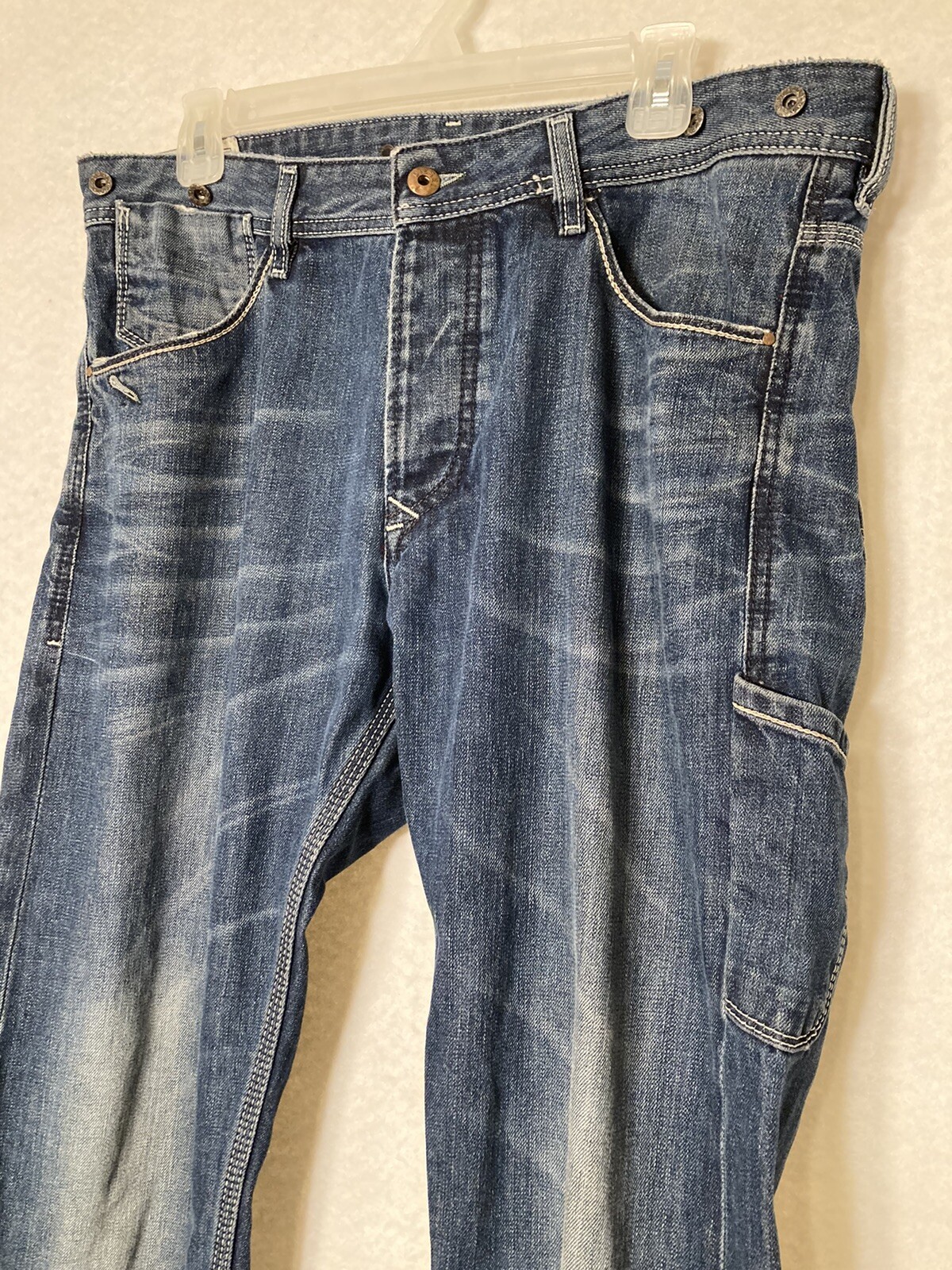 Vintage DIESEL INDUSTRY Men’s Denim Jeans Size 34 Dis… Gem