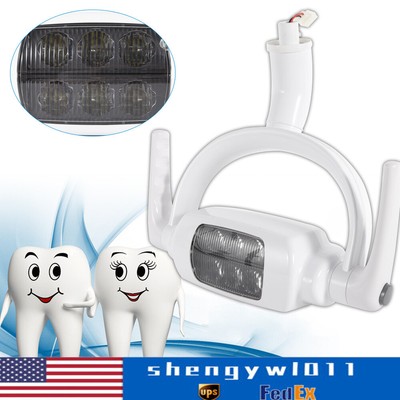 6 LED Induction For Dental Unit Chair Tool Dental Oral Light Operating Lamp