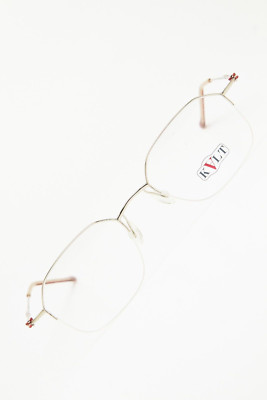 KALT KV11 050 Silver Frame Half-Frame Light Oval Glasses  Unisex