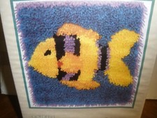 NEW Wonder Art 4673 Caron Latch Hook Kit GOLDFISH 12" X 12"
