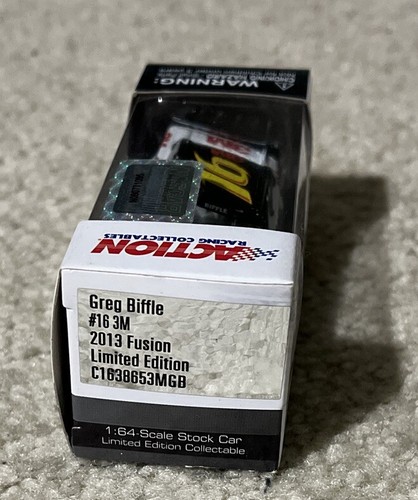 #16 GREG BIFFLE 3M 2013 ACTION 1/64 FORD FUSION - Picture 3 of 3