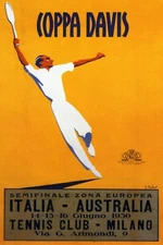 Coppa Davis tennis Italia Italy Australia Sport Milano Poster Repro FREE S/H