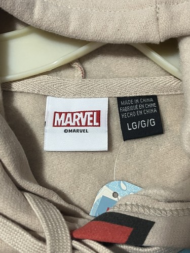 DISNEY MARVEL MENS HOODED SWEATER SIZE LARGE New With Tags - 第 7/9 張圖片