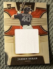 Jarren Duran - 2022 Panini Select RC Red Rookie Jumbo Swatch #RJS-JD - Red Sox