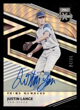 2020 Elite Extra Edition Signatures Prime Numbers B #34 Justin Lange /64