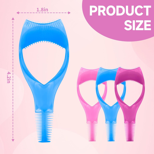 3 Pack Eyelashes Tools,3 in 1 Mascara Shield Applicator Guard, Eyelash Brush Too - Picture 7 of 12