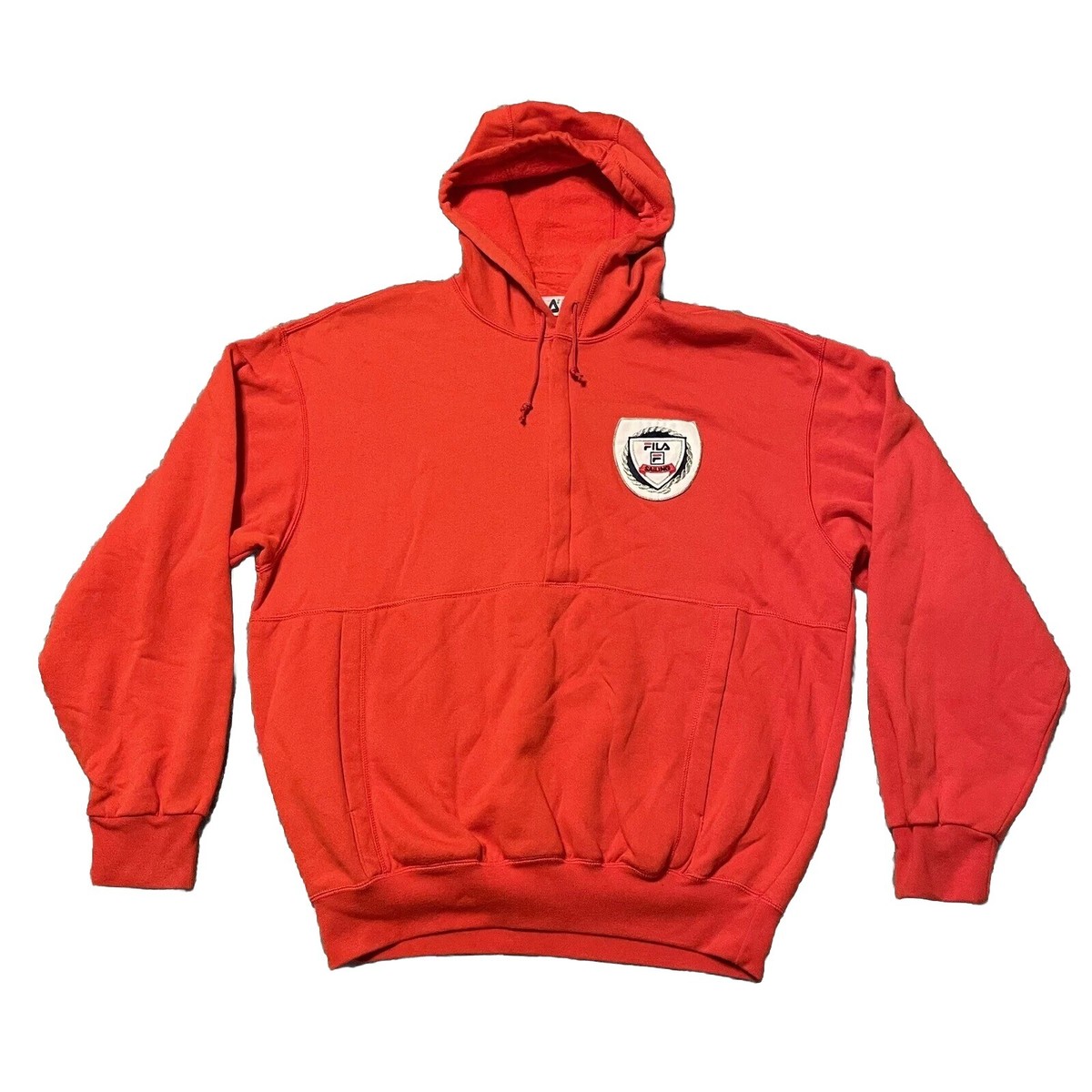 Vintage Fila Sailing Sweatshirt Hoodie 1/2 Zip Men’s Sz XL Made In Italy