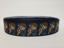 Harry Potter, Character Squares, Dark Blue Grosgrain Ribbon 1" By the yard NEW
