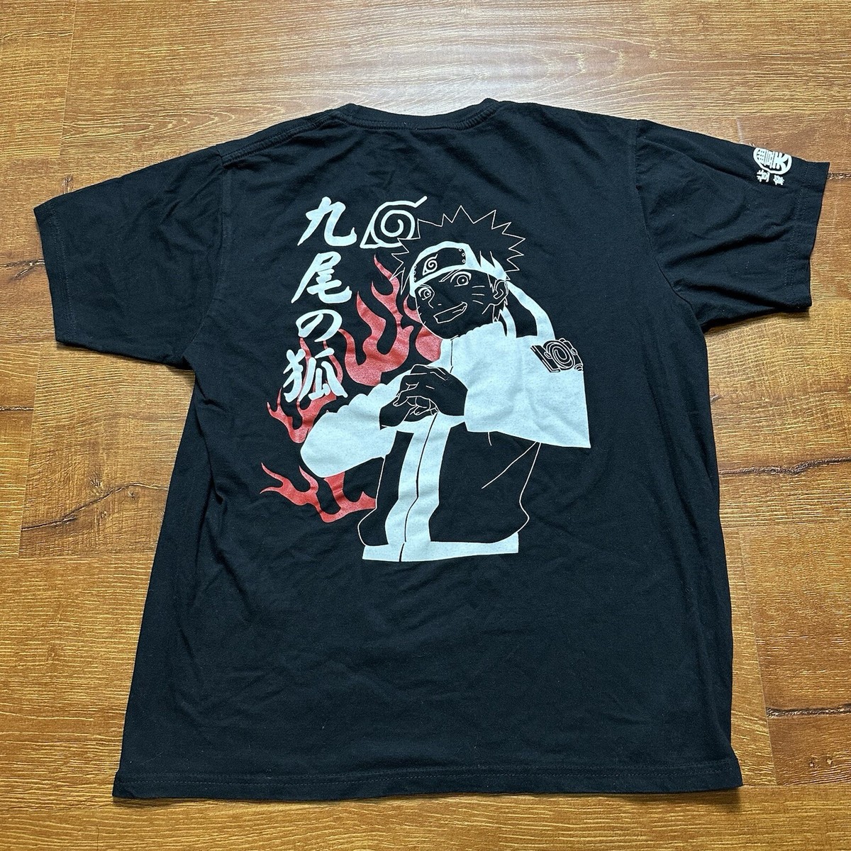 Vintage Naruto T Shirt Womens M Black Anime Buden Shouten Y2K VTG 