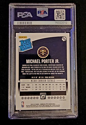 2018-19 Panini Donruss Optic Michael Porter Jr Holo Rookie