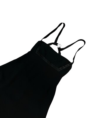 Vintage Pianoforte Di Max Mara Women's Maxi Dress 100% Silk Black