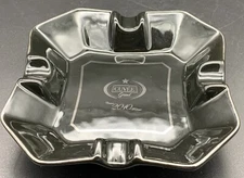 Registered CUVEE GRAND black glass cigar ashtray