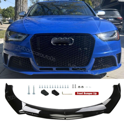 Car Front Bumper Lip Diffuser Body Kit For Audi A4 S4 RS4 8E B6 A3 A5 A6 A7 Q3