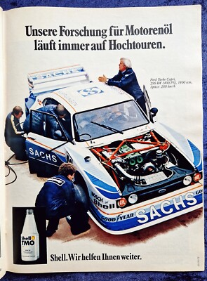 Ford Zakspeed Turbo Capri und Shell TMO,   originale aus Werbung 1979