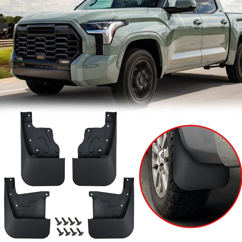 For Tundra 2022-2026 Set of 4PCS Mud Flaps Kit Splash Guards