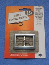 Dritz Covered Buckle  769 Size 1" Self Sticking Stretchable Patented Matching
