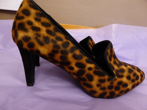 animal print leather shoes