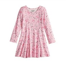 Disney Minnie Mouse Girls 8 Princess Seam Dress Pink Jumping Beans Long Sleeve