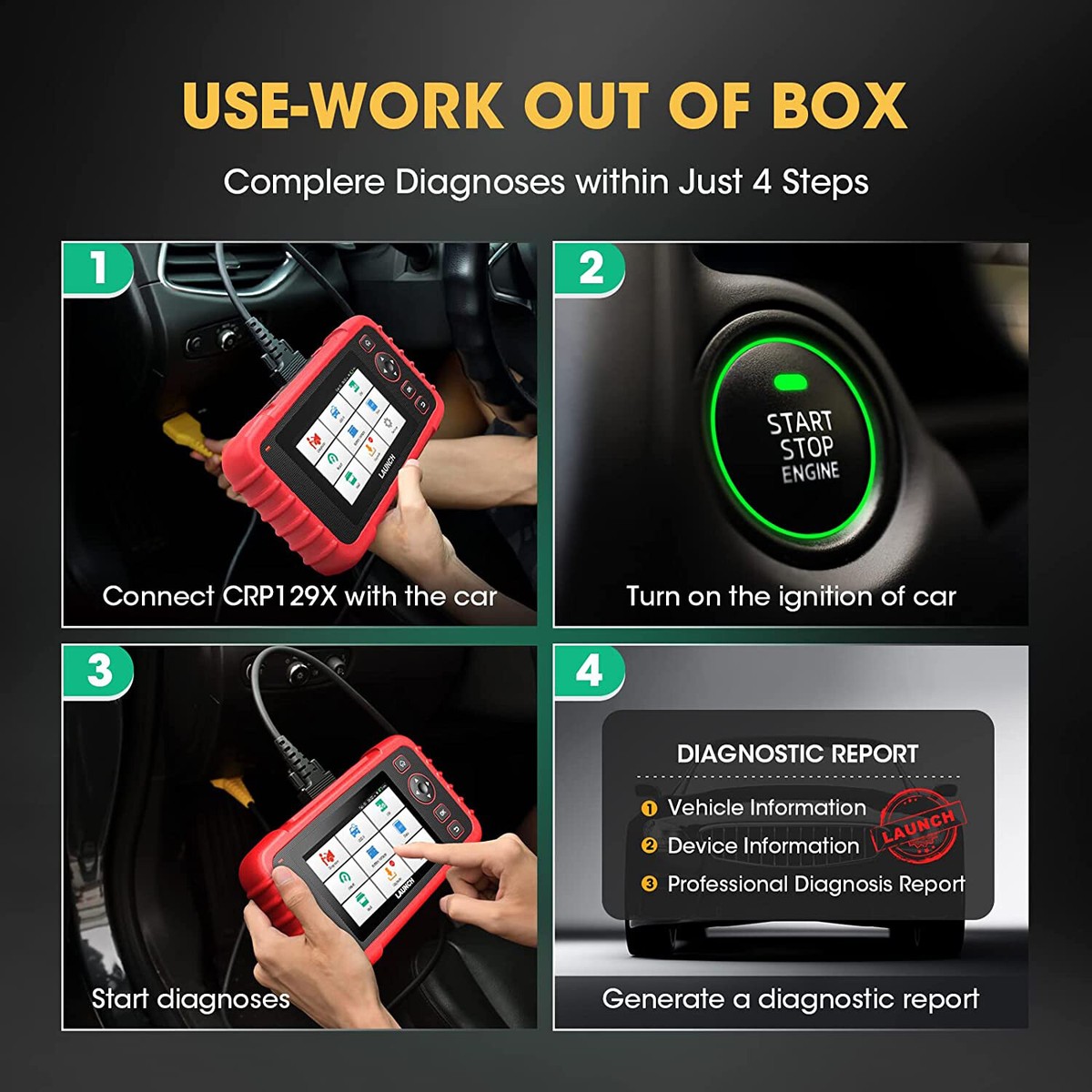 LAUNCH CRP129X OBD2 Diagnostic Tool With Reset Italy - Foto 8