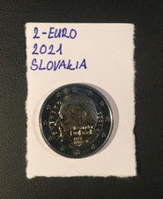 Slovakia 2021 Alexander Dubček 2 euro commemorative coin UNC