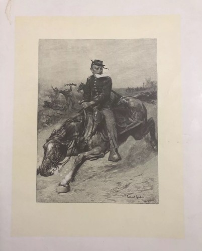 No. 11 The Dispatch Bearer Print Copyright 1887 By The Century Co Gilbert Gaul - Picture 2 of 10