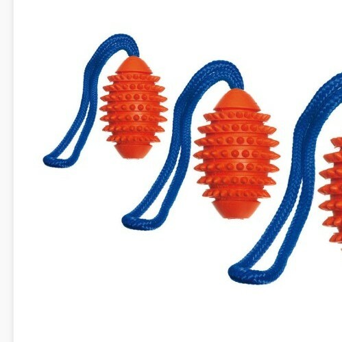 Football,Hundespielzeug, Vollgummi, 11Cm,Karlie,Ball,Orange,SchwimmfäHig,Robust-image