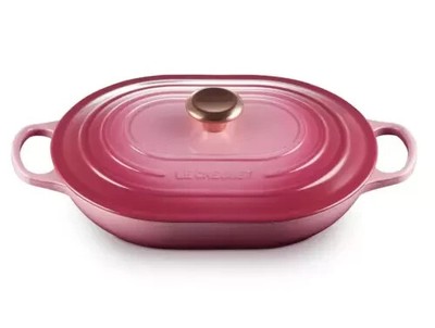 Le Creuset Cast Enamel Pot Signature Oblong Marmite Berry