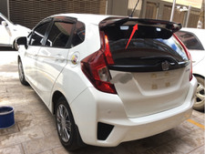 Abs Black Rs Spoiler With Light Wing For 2014-2019 Honda Fit Jazz Hatchback