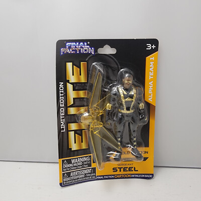 Final Faction Elite Gold Edition Sergeant Steel Action Figure Carded
